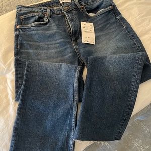 NWT Zara Crop Flare Jean
